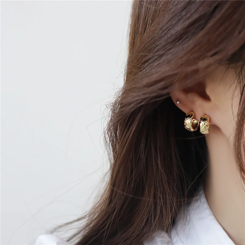 European and American Ins New Simple Geometric Temperament Exquisite Gold Earrings for Woman Hypoallergenic Jewelry Earrings
European and American Ins New Simple Geometric Temperament Exquisite Gold Earrings for Woman Hypoallergenic Jewelry Earrings