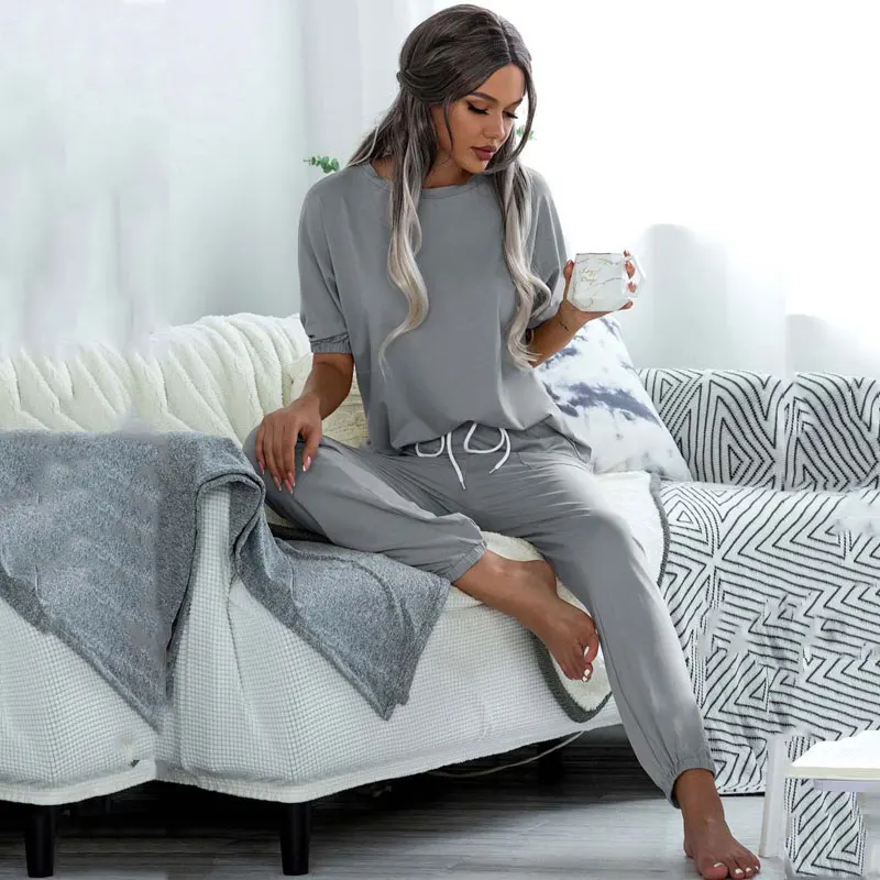 2021 Summer Pajama Set Women Sleepwear Lounge Wear Set Loungewear Pjs Women Homewear Home Suit Ladies
2021 Summer Pajama Set Women Sleepwear Lounge Wear Set Loungewear Pjs Women Homewear Home Suit Ladies