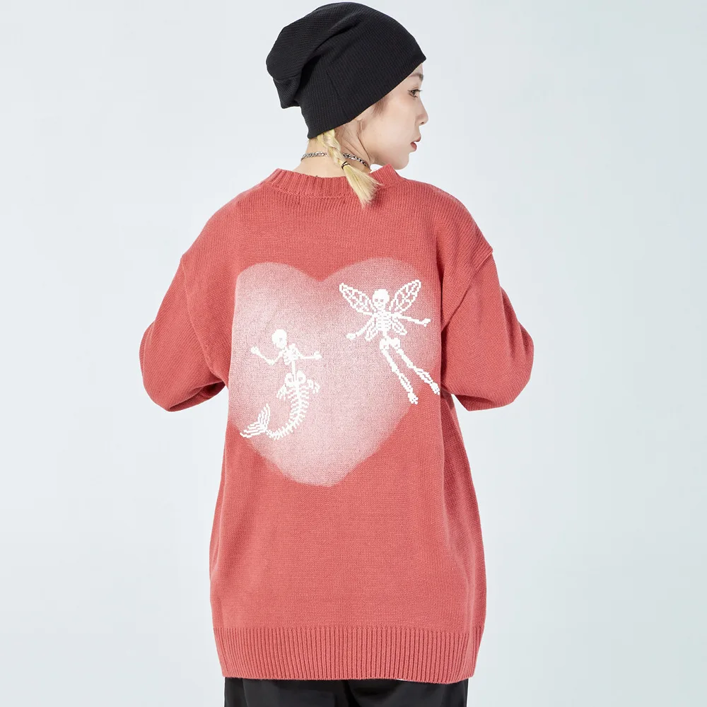 Eukaaru Love Print Winter Knit Sweater Men's Street Trend Loose Round Neck Sweater Women Oversized Pullover Tops Sweatshirt
Eukaaru Love Print Winter Knit Sweater Men's Street Trend Loose Round Neck Sweater Women Oversized Pullover Tops Sweatshirt