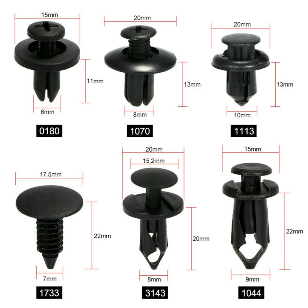 New Hot Auto Fastener Plastic Fastener Rivet 190Pcs Car Push Pin Rivet Trim Clips Kit door trim fenders bumpers Car Accessories
New Hot Auto Fastener Plastic Fastener Rivet 190Pcs Car Push Pin Rivet Trim Clips Kit door trim fenders bumpers Car Accessories