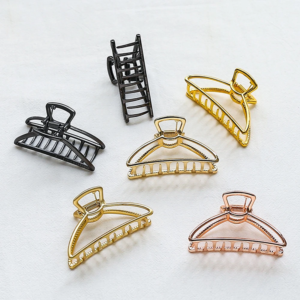 Women Geometric Hair Claw Solid Color Hair Crab Retro Moon Shape Hair Clips Make Up Hair Accessories Small/large Size Hairpin
Women Geometric Hair Claw Solid Color Hair Crab Retro Moon Shape Hair Clips Make Up Hair Accessories Small/large Size Hairpin