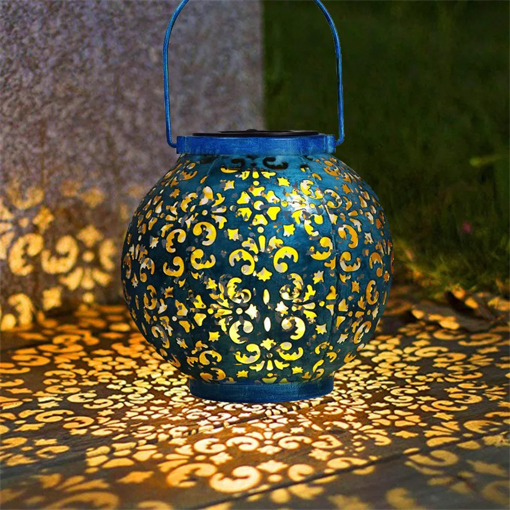 Creative Solar LED Iron Art Hollow Lantern Light Outdoor Decorative Lighting Handheld Hanging Lamp for Garden Yard Pathway
Creative Solar LED Iron Art Hollow Lantern Light Outdoor Decorative Lighting Handheld Hanging Lamp for Garden Yard Pathway