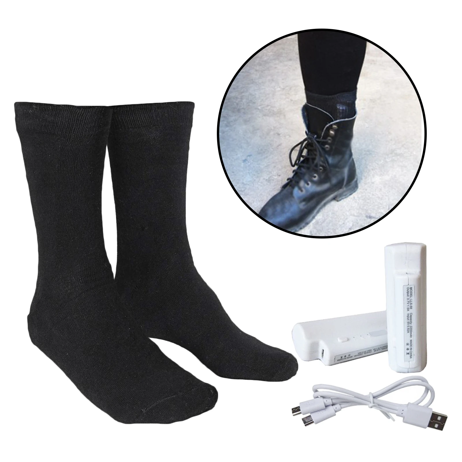 Battery Heated Socks Cotton Men's Women's Heating Skiing Cycling Socks Electric Thermal Winter Warm Foot Sock Stockings
Battery Heated Socks Cotton Men's Women's Heating Skiing Cycling Socks Electric Thermal Winter Warm Foot Sock Stockings