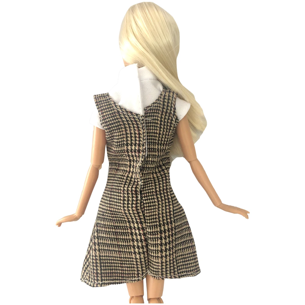 NK Новое Кукольное платье современная одежда модная женская юбка серая рубашка