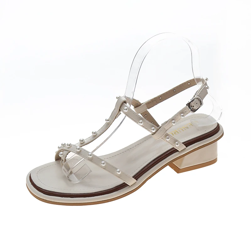 2021 Sandals All-Match Comfort Shoes for Women Ankle Strap Med Flip Flops Platform Block Heels Suit Female Beige New Pearl Gladi
2021 Sandals All-Match Comfort Shoes for Women Ankle Strap Med Flip Flops Platform Block Heels Suit Female Beige New Pearl Gladi