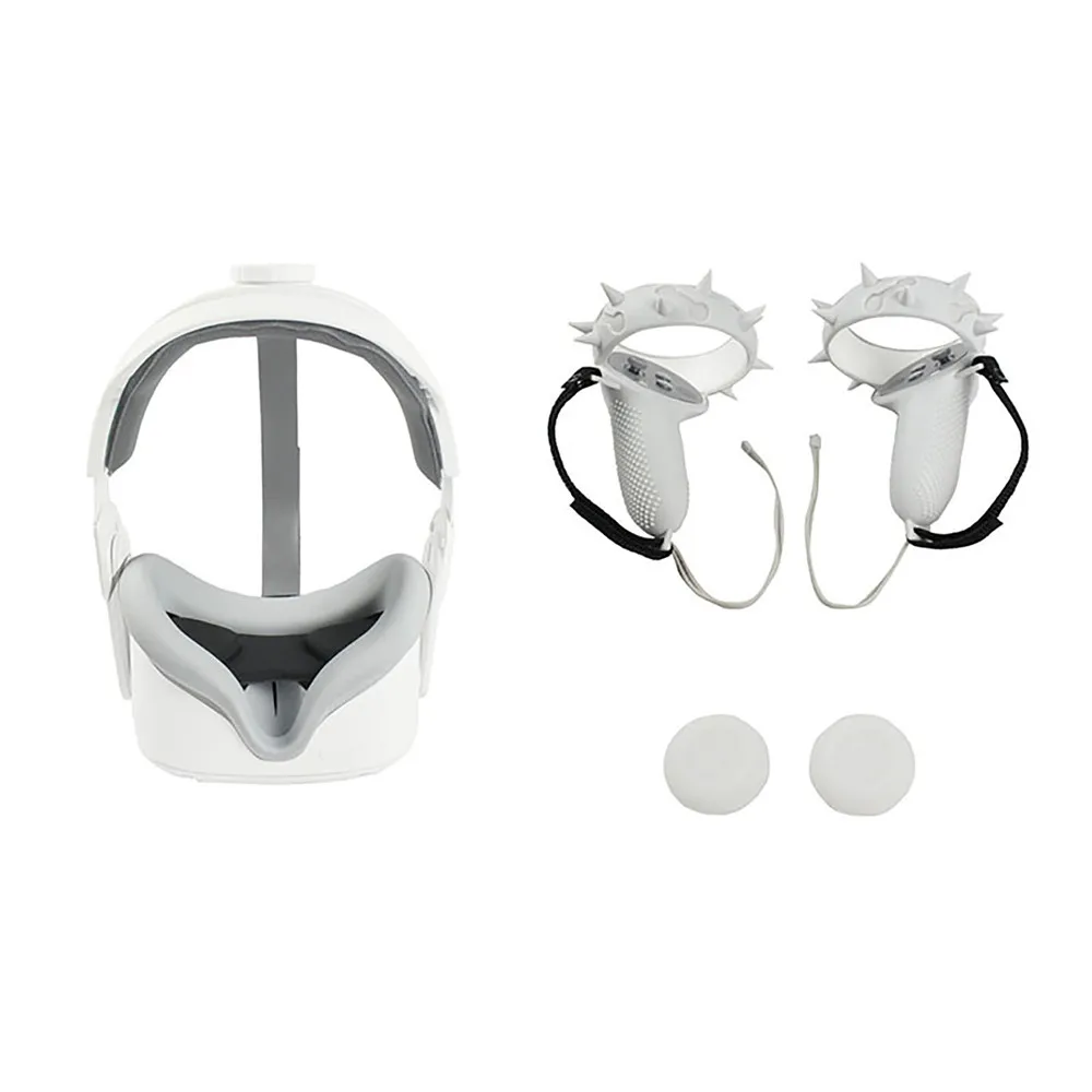 VR Handle Protective Sleeve Face Mask Cover Q Lens Cover Rocker Cap for Oculus Quest 2 Accessories
VR Handle Protective Sleeve Face Mask Cover Q Lens Cover Rocker Cap for Oculus Quest 2 Accessories