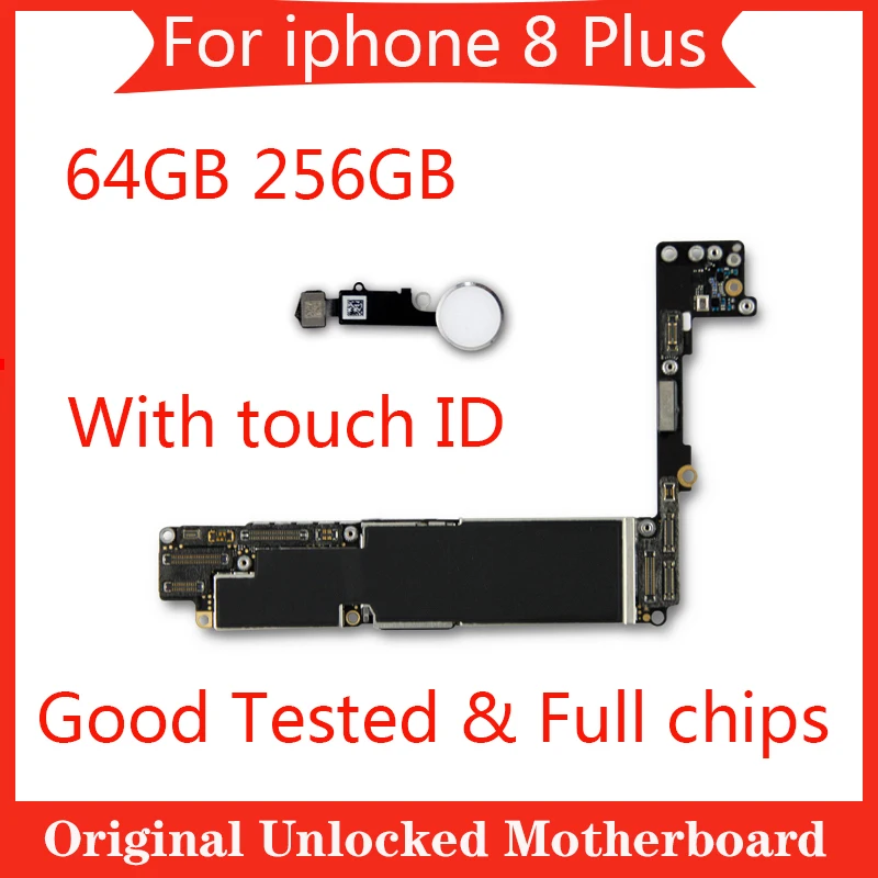 Factory Unlocked Motherboard For Iphone 8 Plus 8Plus Mainboard With / NO Touch ID Clean iCloud IOS System Logic board Full chips 
Factory Unlocked Motherboard For Iphone 8 Plus 8Plus Mainboard With / NO Touch ID Clean iCloud IOS System Logic board Full chips