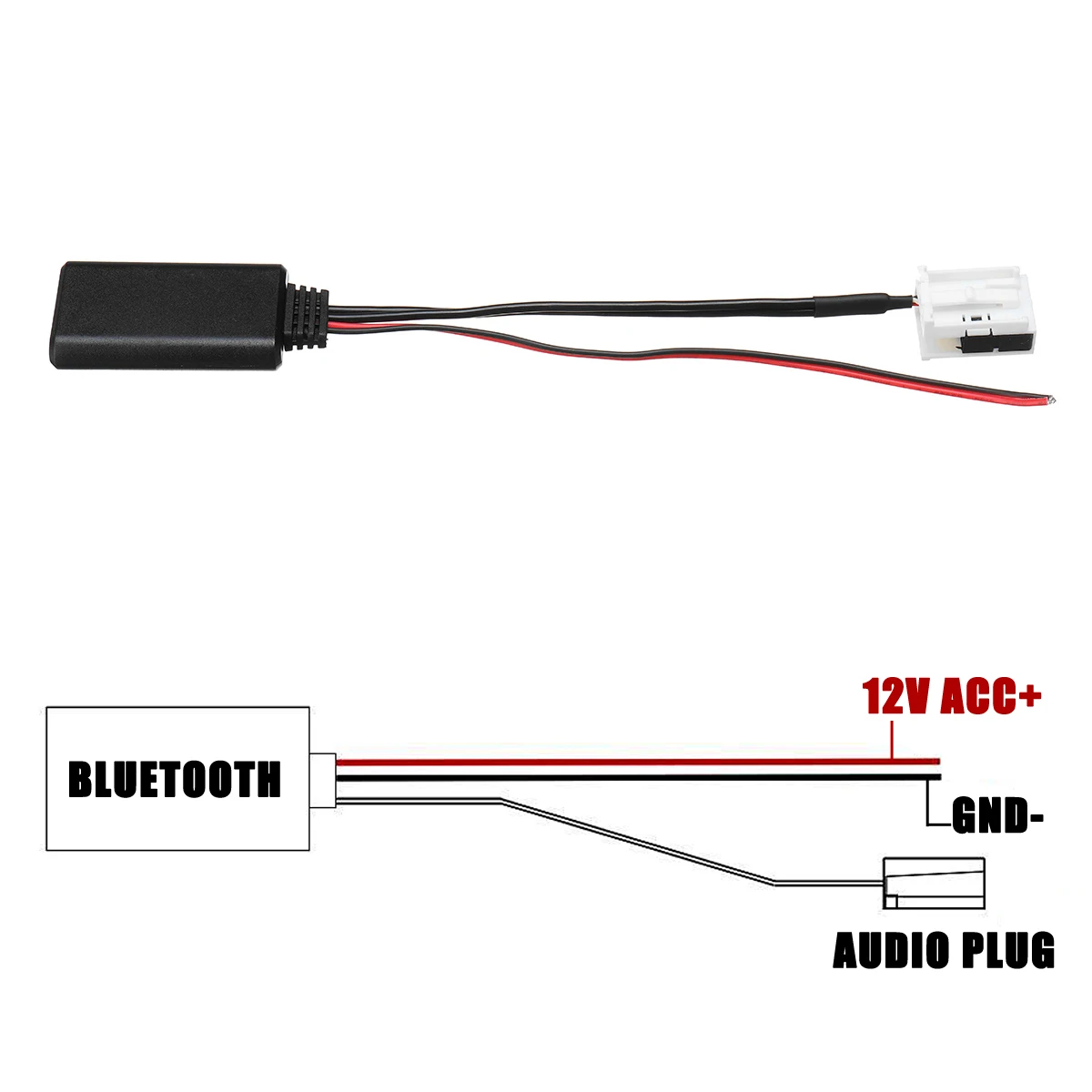 

bluetooth Aux Receiver Cable Adapter for BMW E60 E63 E64 E65 E66 E81 E82 E87 E90 E91 E92 E93 for 12pin Head unit