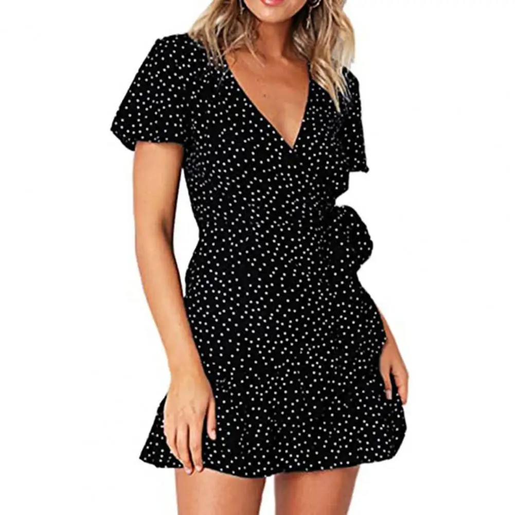 dresses for women 2021 Print Short Sleeve Wrap Front V Neck Lacing Ruffle Hem Mini Dress for Date Summer clothes платье летнее
dresses for women 2021 Print Short Sleeve Wrap Front V Neck Lacing Ruffle Hem Mini Dress for Date Summer clothes платье летнее