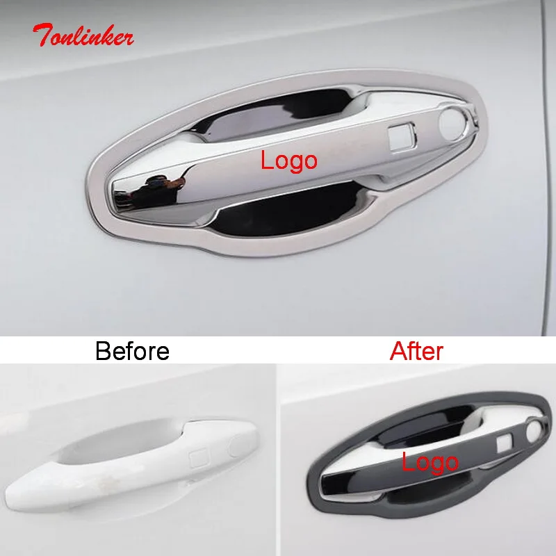 Tonlinker Exterior Car Door Handle/Bowl Cover Sticker For GWM HAVAL H6 2021 Car Styling 4/8 PCS Stainless Steel Cover Stickers 
Tonlinker Exterior Car Door Handle/Bowl Cover Sticker For GWM HAVAL H6 2021 Car Styling 4/8 PCS Stainless Steel Cover Stickers