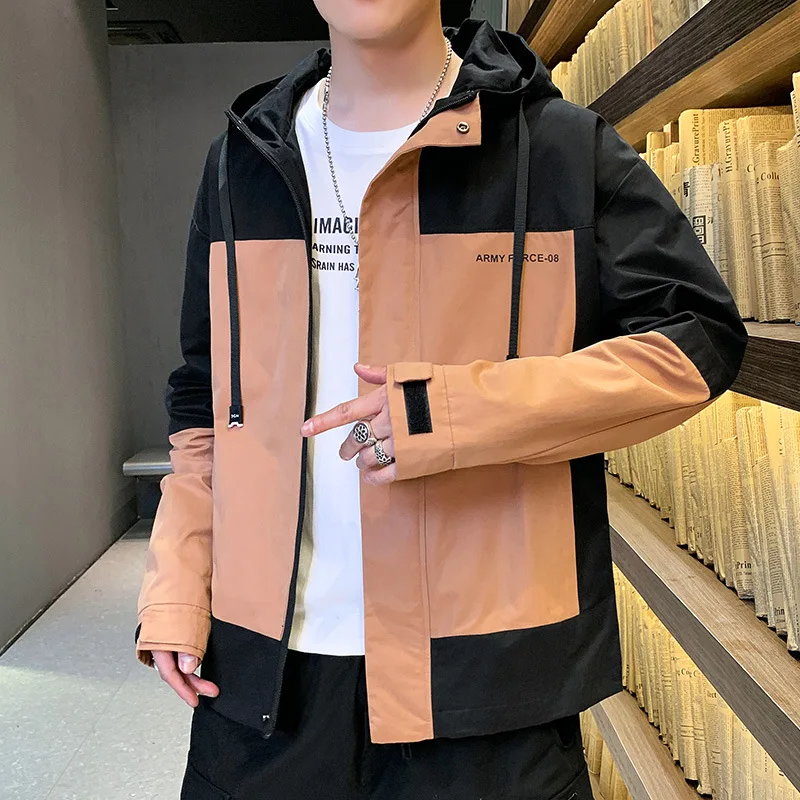 Printed jacket for men's 2021 autumn/winter new Korean version fashion young men loose oversized work clothes hooded coat
Printed jacket for men's 2021 autumn/winter new Korean version fashion young men loose oversized work clothes hooded coat