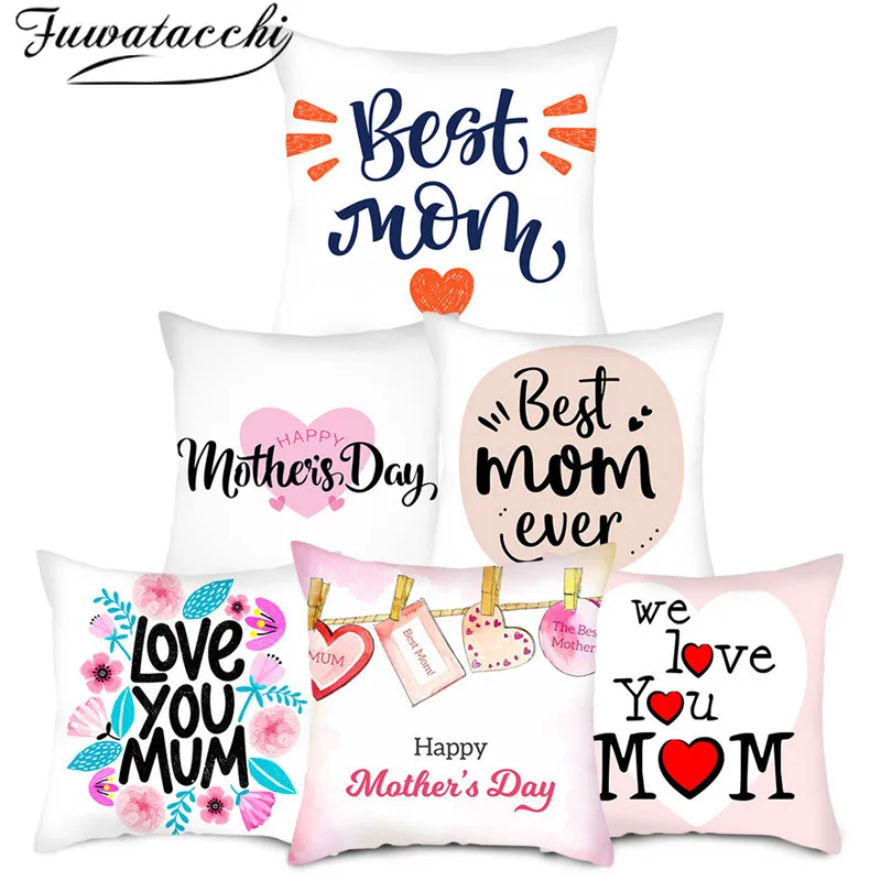 Fuwatacchi Best Mom Words Pillow Case Happy Mother's Day Gift Cushion Cover Throw Pillow Covers Home Sofa Decoration Accessories
Fuwatacchi Best Mom Words Pillow Case Happy Mother's Day Gift Cushion Cover Throw Pillow Covers Home Sofa Decoration Accessories