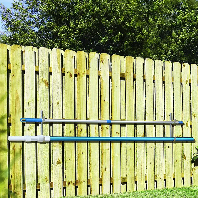Pool Pole Hanger Premium 4Pc Aluminium Holder Set, Hooks for Telescopic Poles, Skimmers, Leaf Rakes, Nets, Brushes, Vacuum Hose,
Pool Pole Hanger Premium 4Pc Aluminium Holder Set, Hooks for Telescopic Poles, Skimmers, Leaf Rakes, Nets, Brushes, Vacuum Hose,
