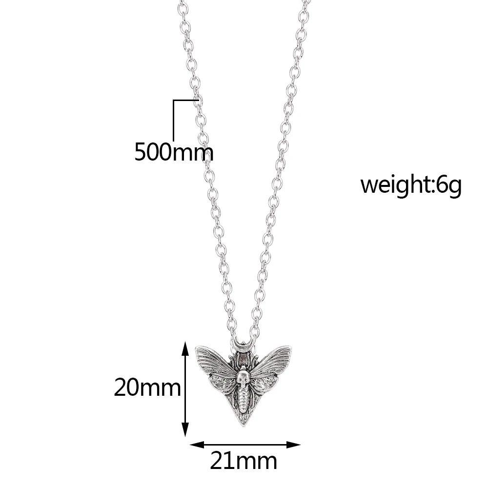 Punk Dead Moth Antiquity Mini Insect Moth Pendant Necklace Vintage Strange Collar Chain For Man Women Chic Jewelry Gift
Punk Dead Moth Antiquity Mini Insect Moth Pendant Necklace Vintage Strange Collar Chain For Man Women Chic Jewelry Gift