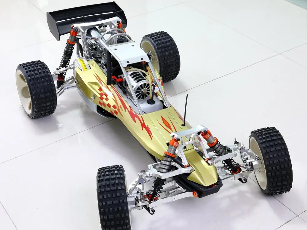 Gtпринимающий RC 1/5 HPI Baja 5b автомобиль с оригинальный 26CC двигатель (серебристый)|baja