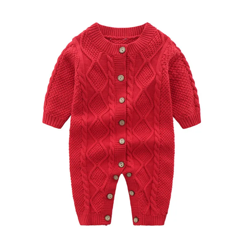 Baby Rompers Long Sleeve Newborn Boys Jumpsuits Outfits Autumn White Cable Knit Infant Girls Overalls Winter Warm Children Wear
Baby Rompers Long Sleeve Newborn Boys Jumpsuits Outfits Autumn White Cable Knit Infant Girls Overalls Winter Warm Children Wear