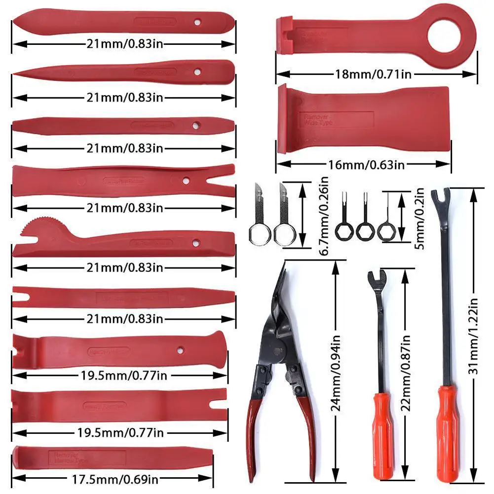Car Dashboard Removal Set Hand Tool Kit 7-38pcs Pry Tool Disassembly Dashboard Car Remover Trim Removal Panel Clip Tool Doo K0S6
Car Dashboard Removal Set Hand Tool Kit 7-38pcs Pry Tool Disassembly Dashboard Car Remover Trim Removal Panel Clip Tool Doo K0S6