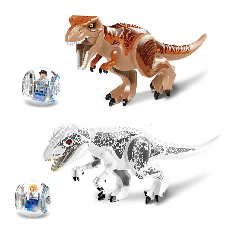 2 шт./компл. новый динозавр Юрского периода Indominus Rex T. Рекс Модель Набор