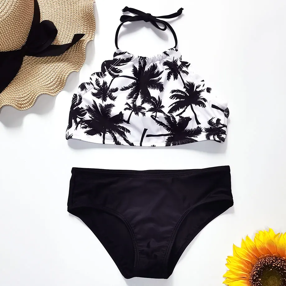 5-14 Years Girl Swimsuit Kids Palm Tree Teenage Girl Bikini Set Halter Top Two Piece Children's Swimwear BIg Girls Bathing Suit
5-14 Years Girl Swimsuit Kids Palm Tree Teenage Girl Bikini Set Halter Top Two Piece Children's Swimwear BIg Girls Bathing Suit