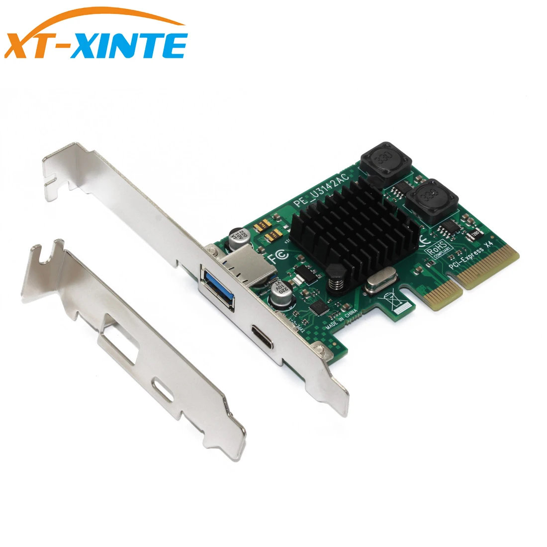 Двухпортовая карта расширения PCI-E на USB XT-XINTE, Type-c, Pcie 4x на USB 3.1, адаптер Type-A для материнской платы настольного ПК
Двухпортовая карта расширения PCI-E на USB XT-XINTE, Type-c, Pcie 4x на USB 3.1, адаптер Type-A для материнской платы настольного ПК