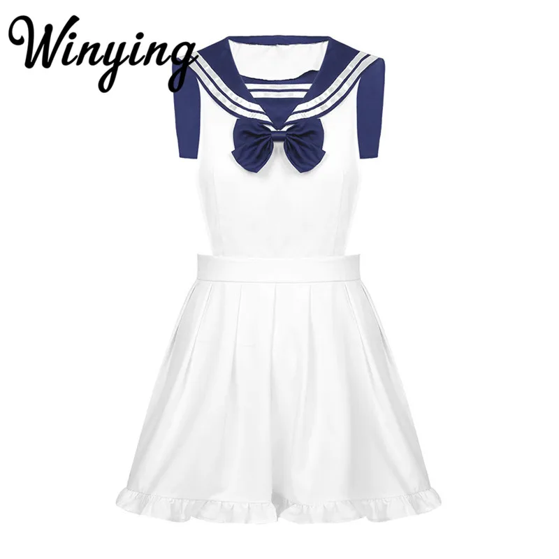 Women Sexy Cosplay Sailor Suit Sleeveless Backless Maid Apron Dress Porno Lingerie Adults Role Play Erotic Costume Nightwear
Women Sexy Cosplay Sailor Suit Sleeveless Backless Maid Apron Dress Porno Lingerie Adults Role Play Erotic Costume Nightwear