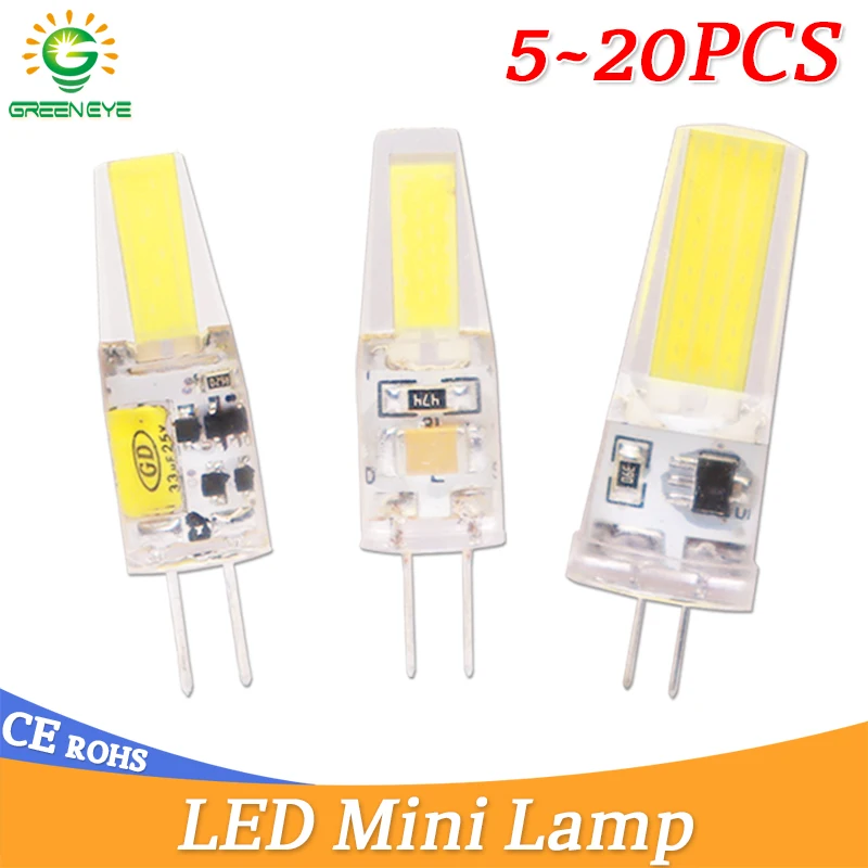 

GreenEye LED G4 G9 Lamp Bulb 3W 6W 10W AC/DC 12V 220V 240V COB SMD LED G4 G9 Dimmable Lamp replace Halogen Spotlight Chandelier