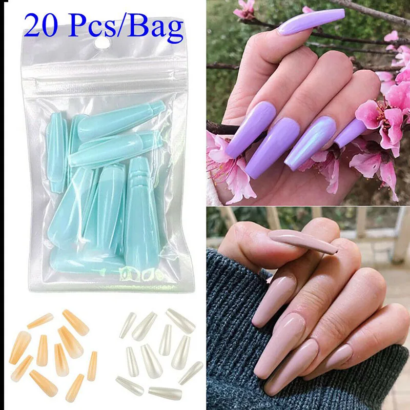 Full Cover French Nails Press on Tips Coffin False Acrylic Ballerina 20pcs Faux Nails DIY Nails Extension Manicure Tools
Full Cover French Nails Press on Tips Coffin False Acrylic Ballerina 20pcs Faux Nails DIY Nails Extension Manicure Tools