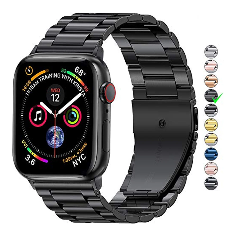 Metal stainless steel strap for Apple watch 45mm 41mm 44mm 42mm 40mm 38mm Men/Women Replacement belt for iwatch 7 6 5 4 3 2 1 SE
Metal stainless steel strap for Apple watch 45mm 41mm 44mm 42mm 40mm 38mm Men/Women Replacement belt for iwatch 7 6 5 4 3 2 1 SE