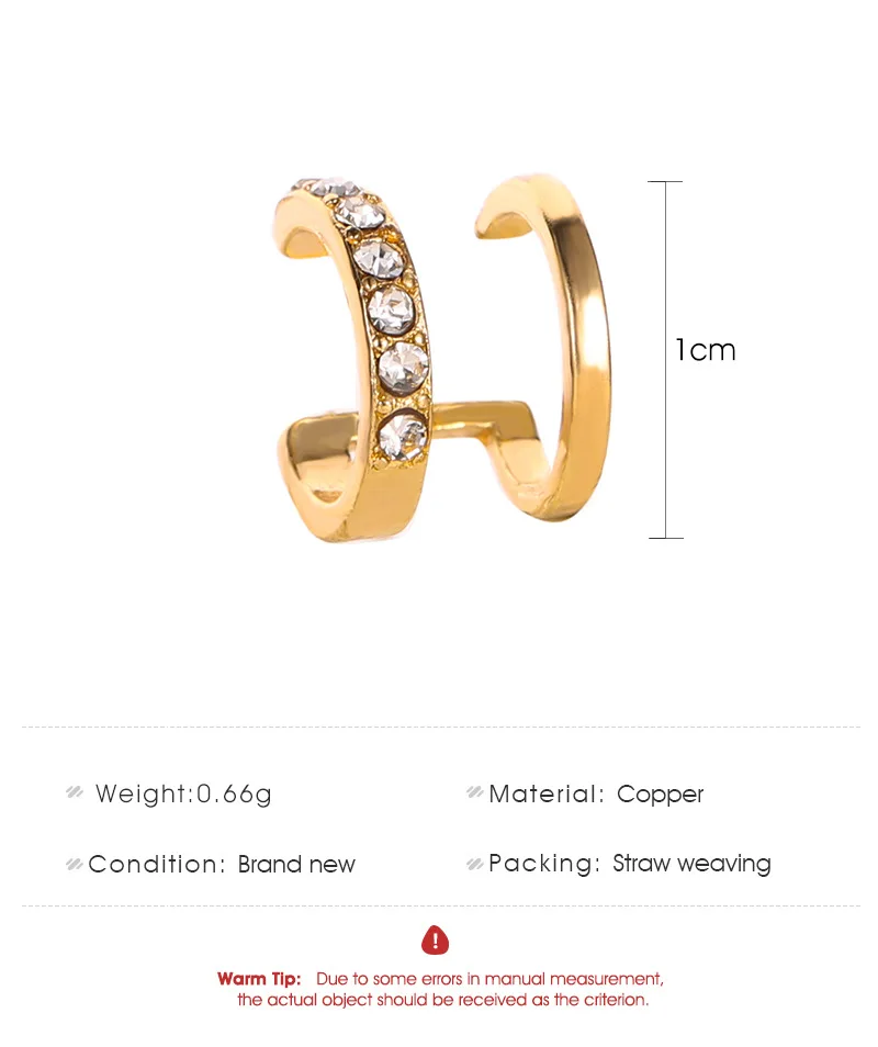 ZYZQ High Quality Punk Stylish Ear Clip For Women With Micro Paved Trendy Personality Party Accessories Hot Selling Jewel
ZYZQ High Quality Punk Stylish Ear Clip For Women With Micro Paved Trendy Personality Party Accessories Hot Selling Jewel