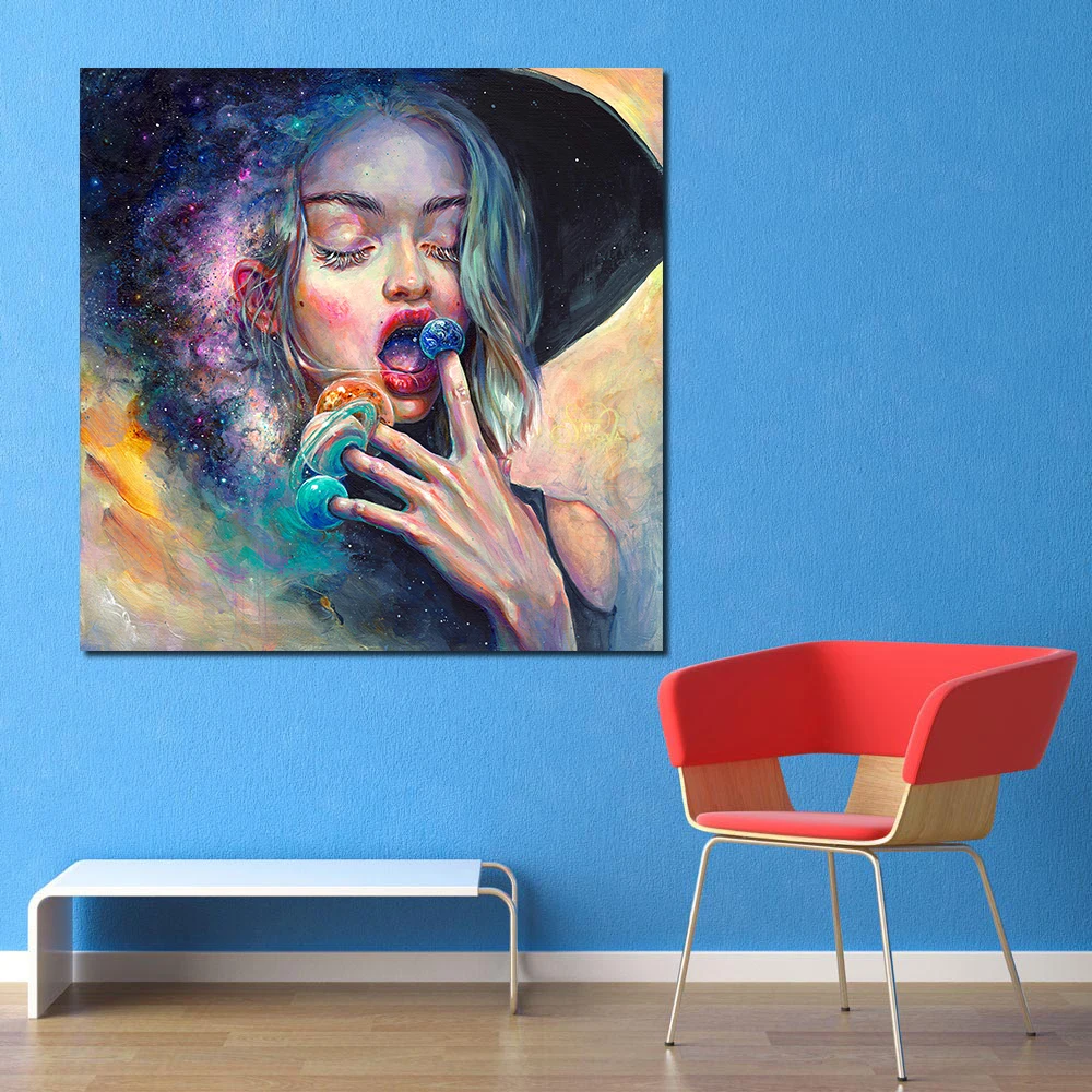 Modern Wall Art Girl and Planet Abstract Oil Painting on Canvas Wall Picture for Living Room Wall Art Posters And Prints
Modern Wall Art Girl and Planet Abstract Oil Painting on Canvas Wall Picture for Living Room Wall Art Posters And Prints