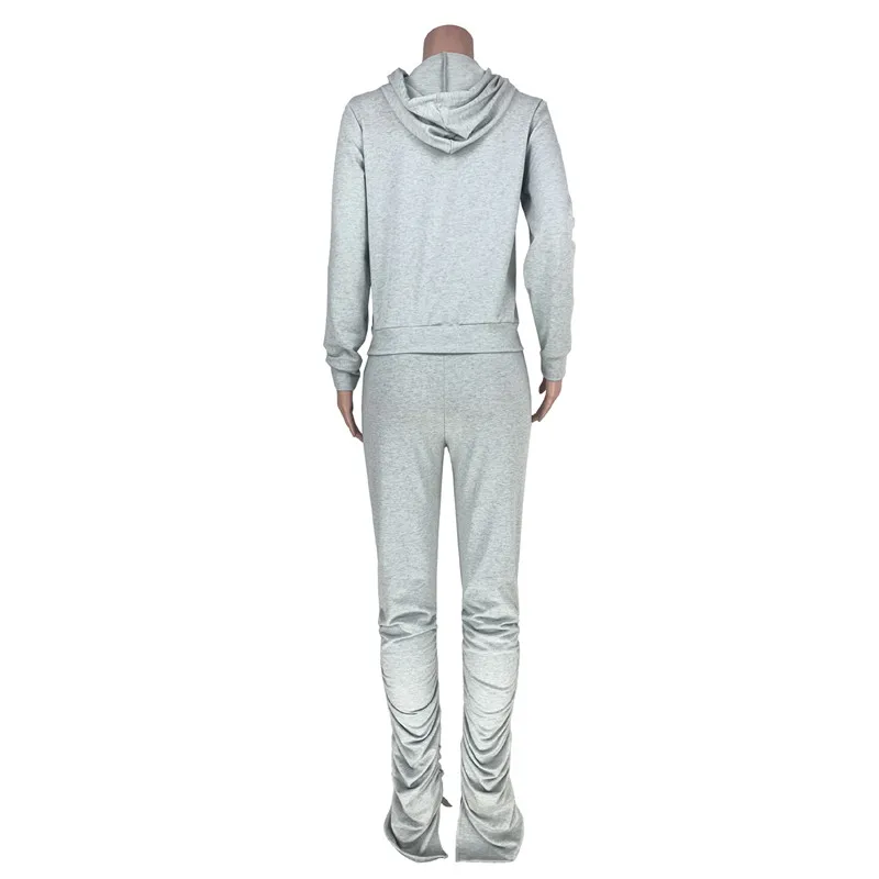 FIXSYS Women Solid Two Piece Set Tracksuit Zipper Long Sleeve Hooded Sweatshirts Stacked Pants Casual Jogging Active Suits
FIXSYS Women Solid Two Piece Set Tracksuit Zipper Long Sleeve Hooded Sweatshirts Stacked Pants Casual Jogging Active Suits