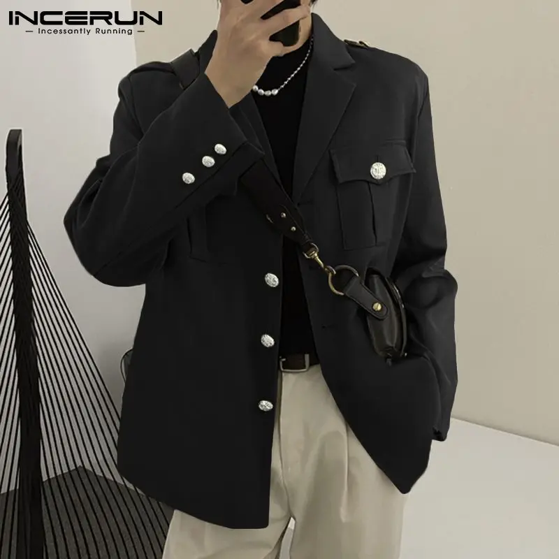 INCERUN Fashion Men Blazer Lapel Solid Color Long Sleeve Button Streetwear Leisure Suits Men Pockets 2022 Casual Thin Jackets
INCERUN Fashion Men Blazer Lapel Solid Color Long Sleeve Button Streetwear Leisure Suits Men Pockets 2022 Casual Thin Jackets