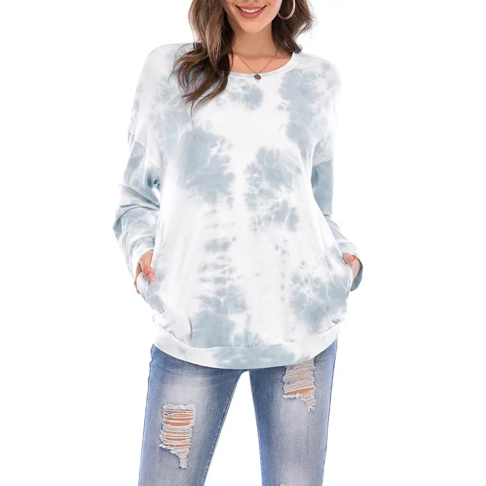 2021 Hoodies New Autumn Women's Rround Neck Sweater Tie-Dye Printed Sweater Loose Pocket Long Sleeves Top Streetwear
2021 Hoodies New Autumn Women's Rround Neck Sweater Tie-Dye Printed Sweater Loose Pocket Long Sleeves Top Streetwear