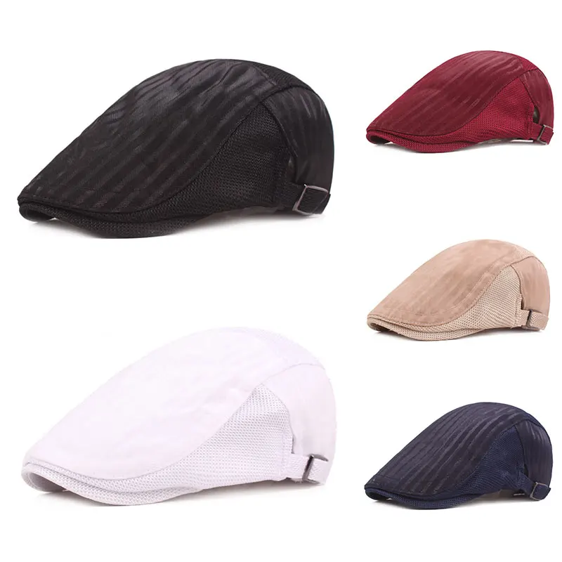 2021 New Summer Mens Hats Breathable Mesh Newsboy Caps Outdoor Gorro Hombre Boina Golf Hat Fashion Solid Flat Cap For Men Hot
2021 New Summer Mens Hats Breathable Mesh Newsboy Caps Outdoor Gorro Hombre Boina Golf Hat Fashion Solid Flat Cap For Men Hot
