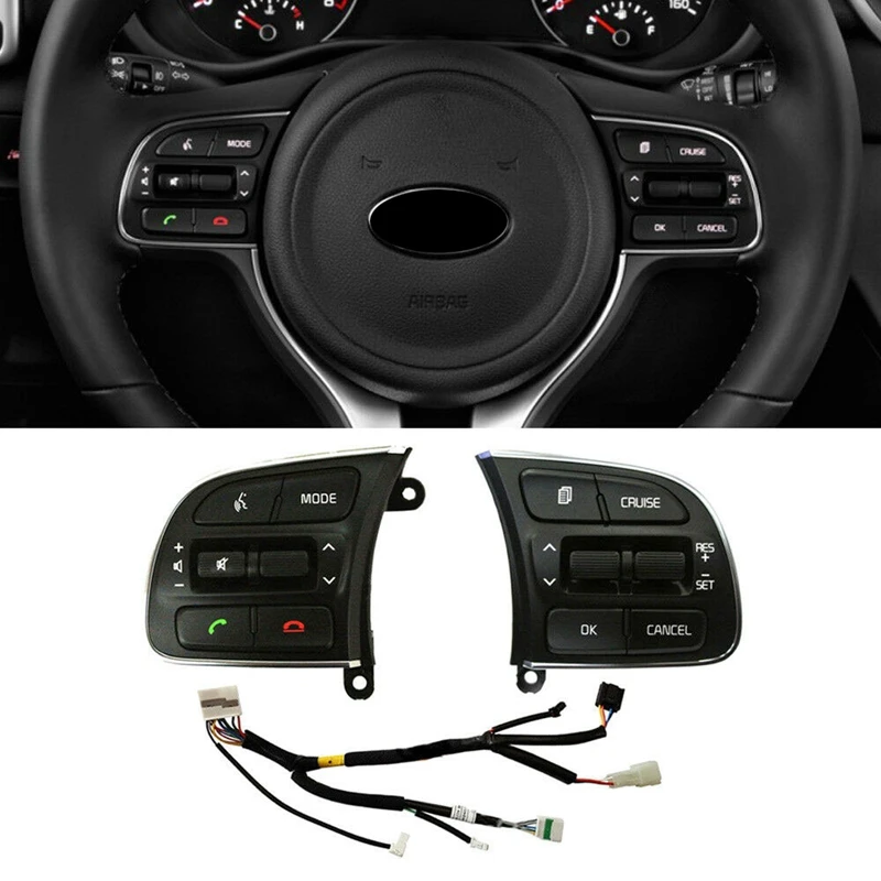 Автомобильный Bluetooth-переключатель на руль для KIA Sportage 2017-2020 96710D9030 96720D9010
Автомобильный Bluetooth-переключатель на руль для KIA Sportage 2017-2020 96710D9030 96720D9010