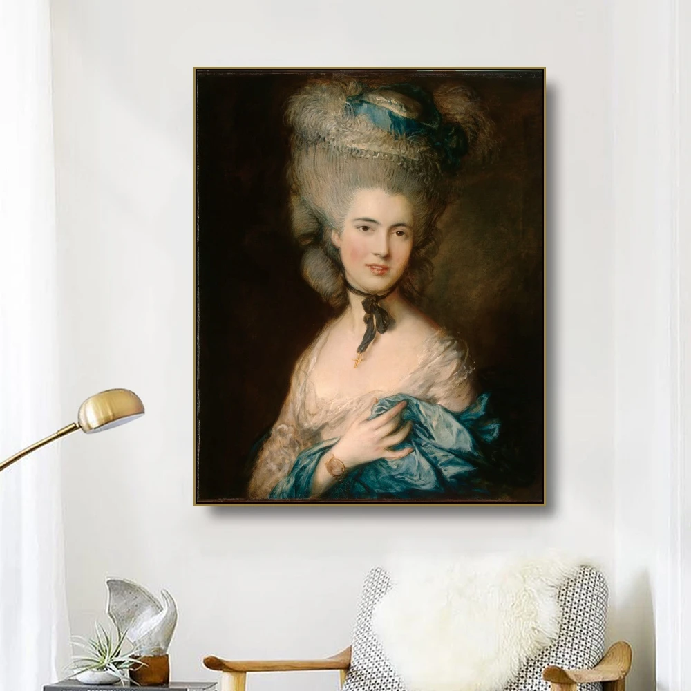 Canvas Oil Painting《Portrait of the Duchess of Beaufort》Thomas Gainsborough Poster Wall Decor Home Decoration For Living room
Canvas Oil Painting《Portrait of the Duchess of Beaufort》Thomas Gainsborough Poster Wall Decor Home Decoration For Living room