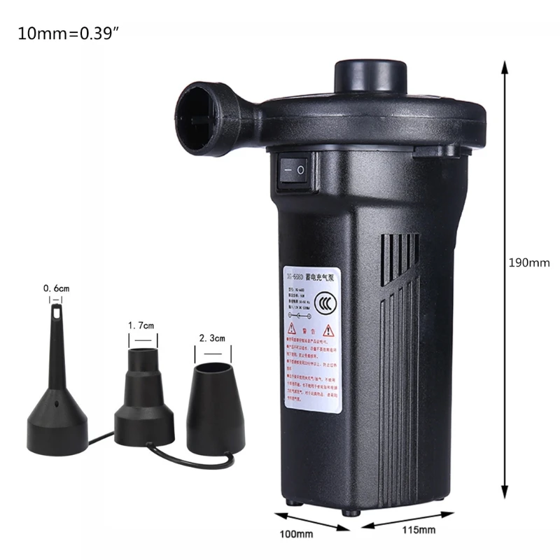 EU Plug Electric Quick-Fill Air Pump Air Mattress Pump for Inflatable Blow up Pool Raft Bed Boat Toy 1Set
EU Plug Electric Quick-Fill Air Pump Air Mattress Pump for Inflatable Blow up Pool Raft Bed Boat Toy 1Set