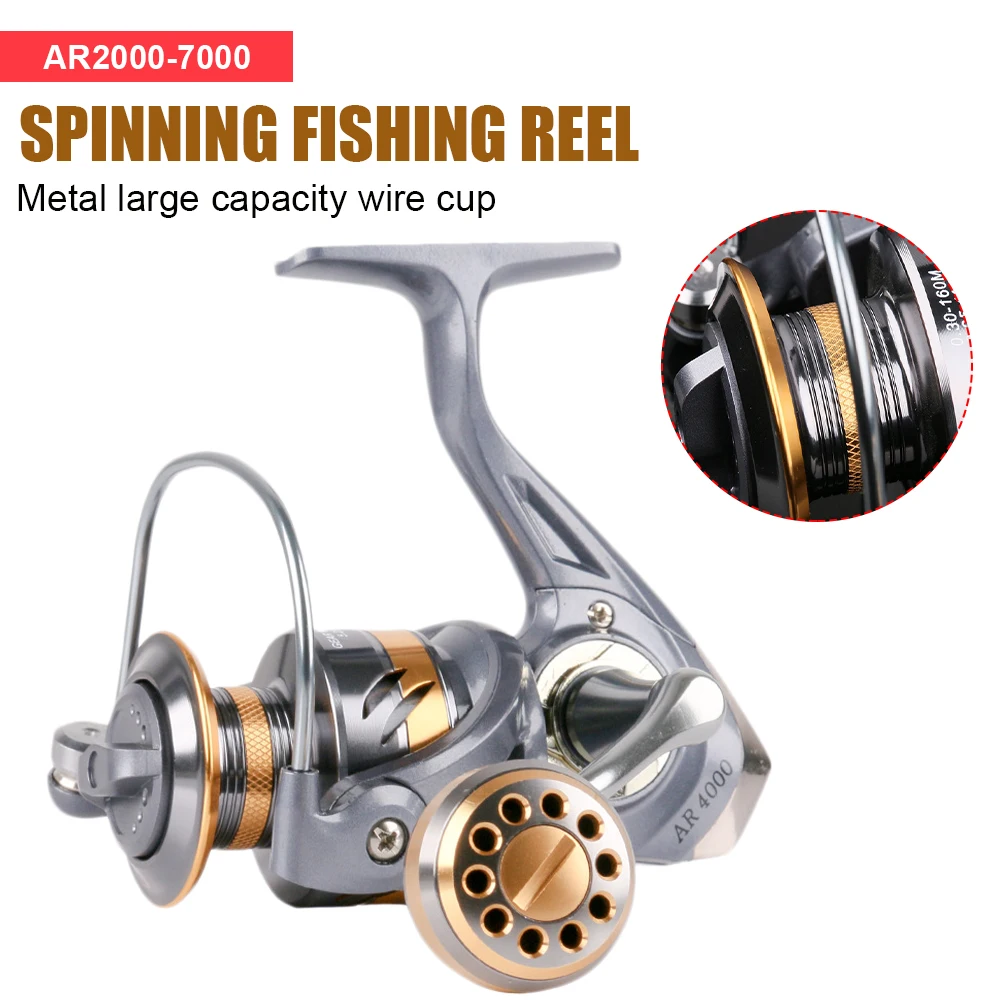 High Speed Spinning Fishing Reel 5.2 : 1 Gear Ratio Fishing Reel Carp Fishing Reel for Saltwater Spinning Reels Fishing parts
High Speed Spinning Fishing Reel 5.2 : 1 Gear Ratio Fishing Reel Carp Fishing Reel for Saltwater Spinning Reels Fishing parts