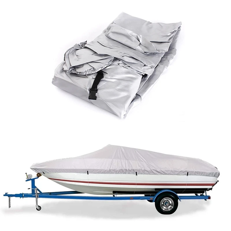 Trailerable Heavy Duty Reflective Boat Cover Waterproof Sunproof UV Protector Speedboat 210D Boat Mooring Cover
Trailerable Heavy Duty Reflective Boat Cover Waterproof Sunproof UV Protector Speedboat 210D Boat Mooring Cover