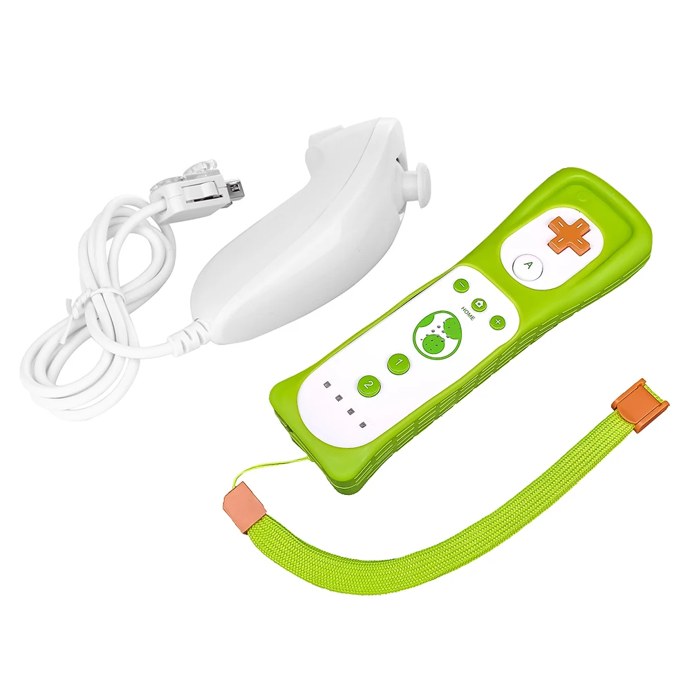 2 in 1 Built-in Motion Plus Wireless Remote Gamepad Controller Bluetooth-compatible Left / Right Hand Nunchuck for Nintend Wii
2 in 1 Built-in Motion Plus Wireless Remote Gamepad Controller Bluetooth-compatible Left / Right Hand Nunchuck for Nintend Wii