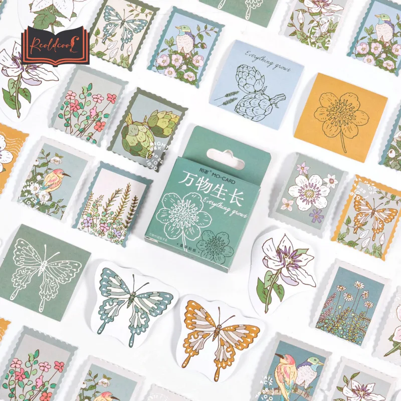 46Pcs/box Butterfly Flowers Stamp Stickers Kawaii Stationery Sticker DIY Hand Account Scrapbooking Decoration Sealing Labels 
46Pcs/box Butterfly Flowers Stamp Stickers Kawaii Stationery Sticker DIY Hand Account Scrapbooking Decoration Sealing Labels