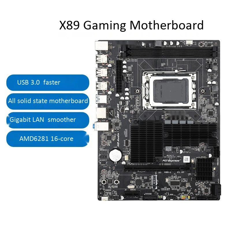 X89 материнская плата M-ATX USB3.0 USB2.0 SATA2.0 32 Гб DDR3 памяти Поддержка для AMD Opteron G34