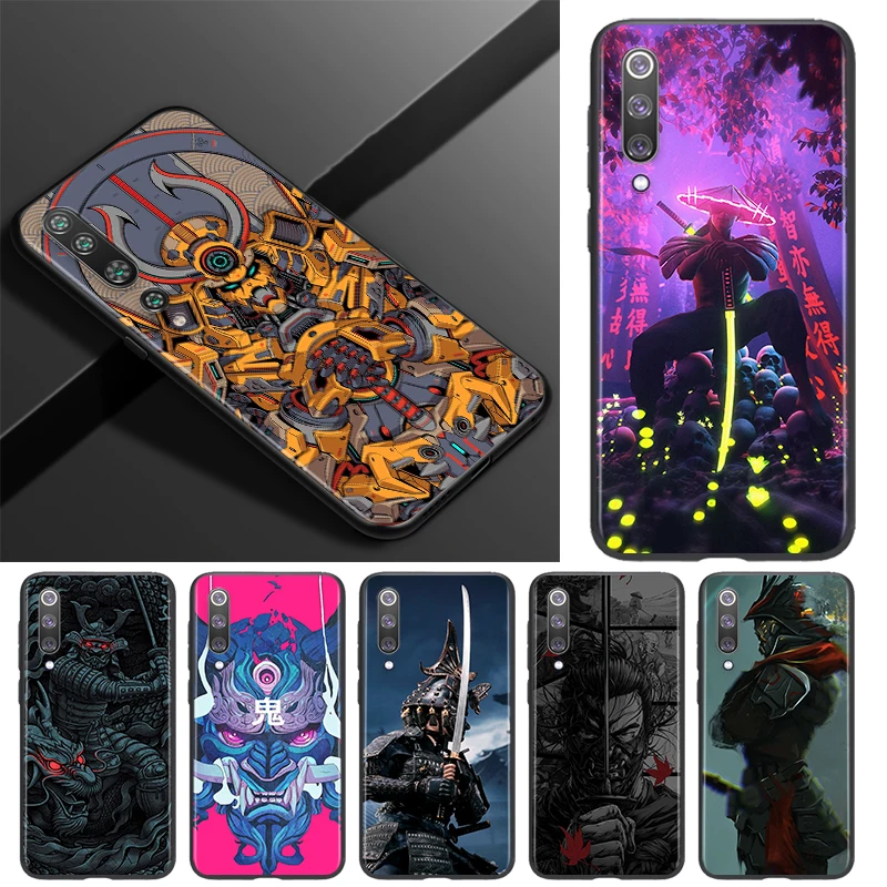 Силиконовый чехол samurai для Xiaomi Mi 11i 11 10T 10i 9T 9 Note 10 Ultra Lite Pro 5G SE черный мягкий