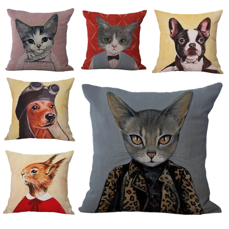 Cute Dog sofa pillow covers decorative cat animal Linen Throw Pillow Case cushion cover pillow Sofa Home Decor Pillowcase
Cute Dog sofa pillow covers decorative cat animal Linen Throw Pillow Case cushion cover pillow Sofa Home Decor Pillowcase
