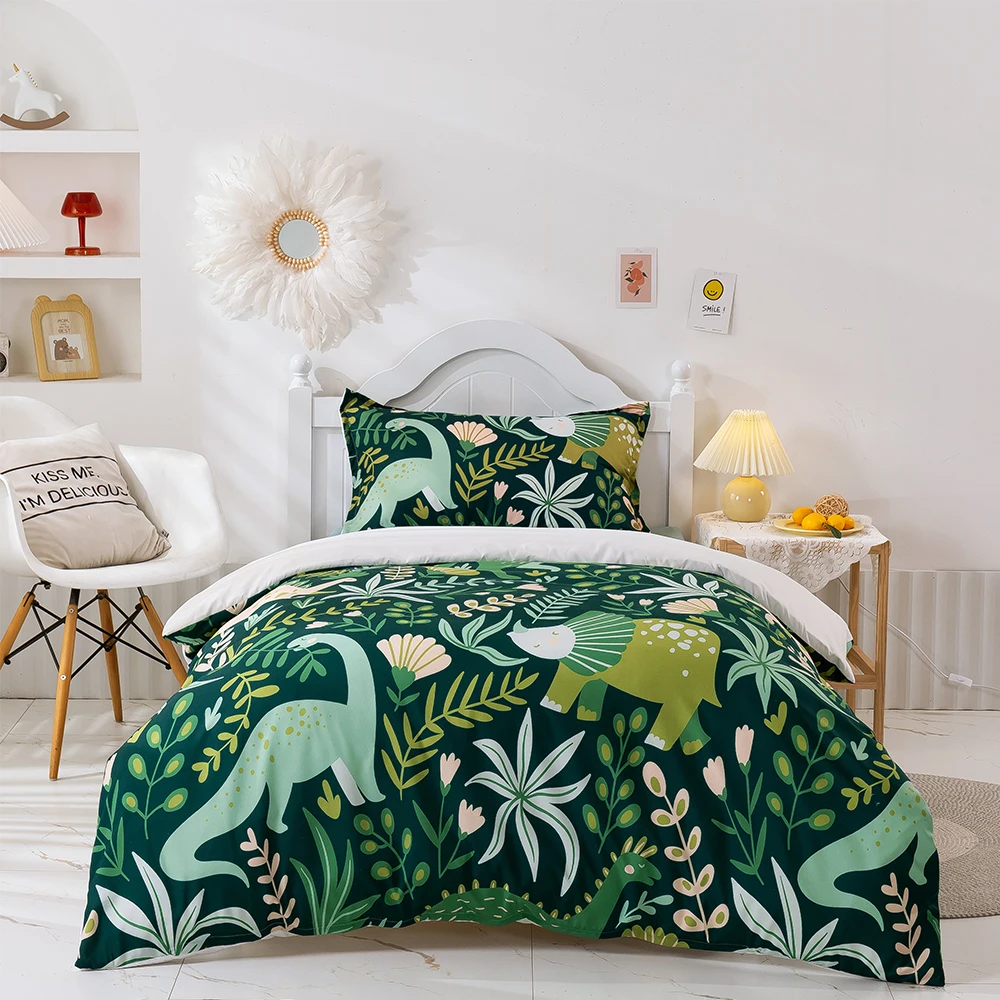 Luxury 3D Dinosaur Print Bedding Sets Twin Size Cartoon Animal Duvet Cover Set Boy's Bed Comforter Quilt Cover Bed Line Home
Luxury 3D Dinosaur Print Bedding Sets Twin Size Cartoon Animal Duvet Cover Set Boy's Bed Comforter Quilt Cover Bed Line Home