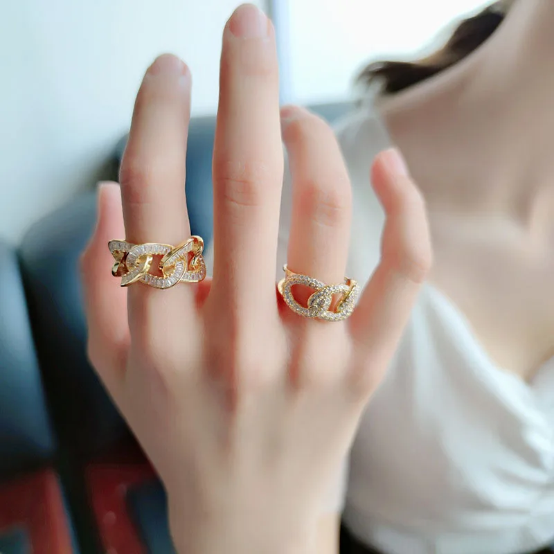 Vintage 925 Sterling Silver Zircon Chain Rings Female Sparkling Luxury Open Finger Rings Party Jewelry
Vintage 925 Sterling Silver Zircon Chain Rings Female Sparkling Luxury Open Finger Rings Party Jewelry