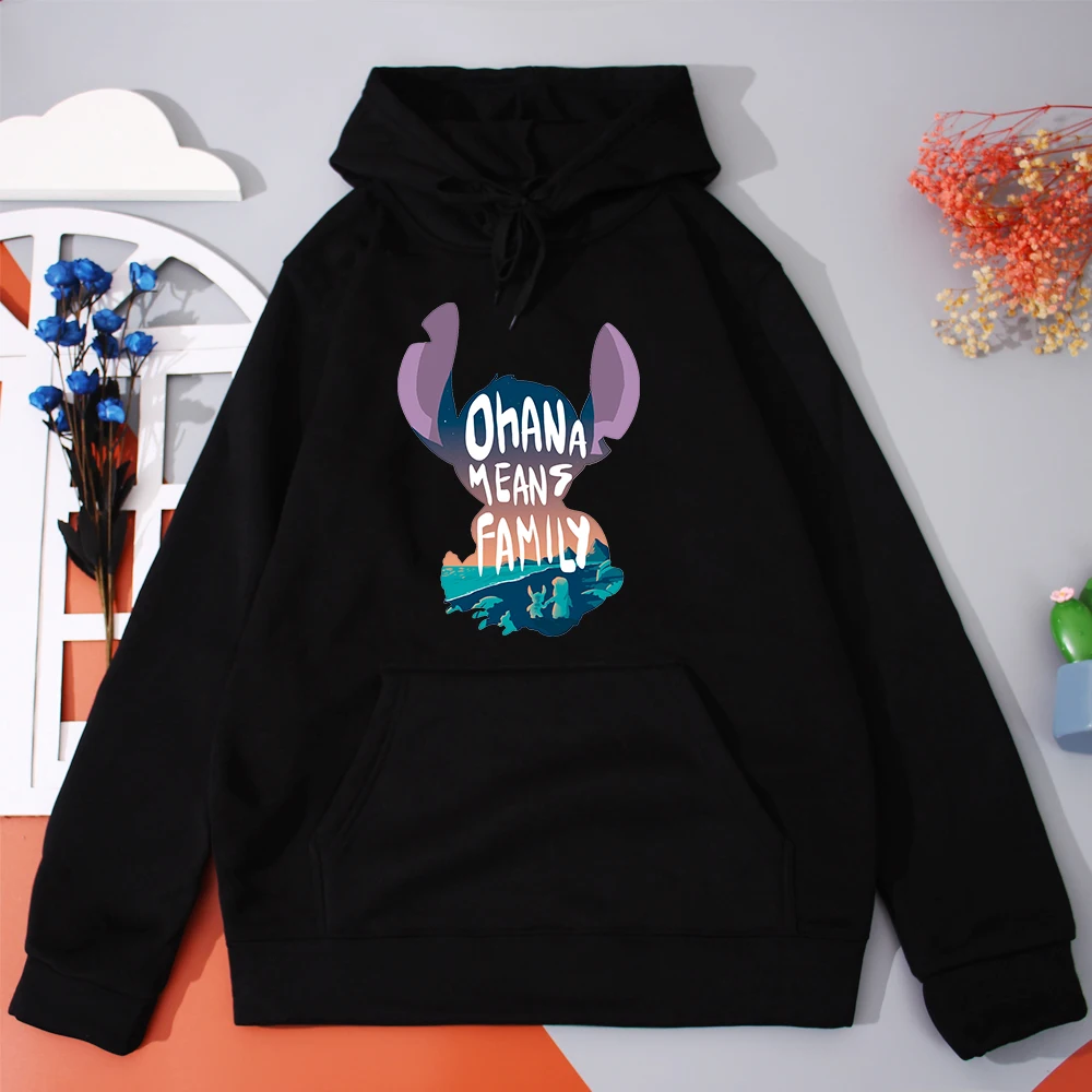 Disney Lilo Stitch Women's Hoodies Ohana Means Family Print Women Hooded Sweatshirts Vintage Casual Pullover Warm Female Clothes
Disney Lilo Stitch Women's Hoodies Ohana Means Family Print Women Hooded Sweatshirts Vintage Casual Pullover Warm Female Clothes