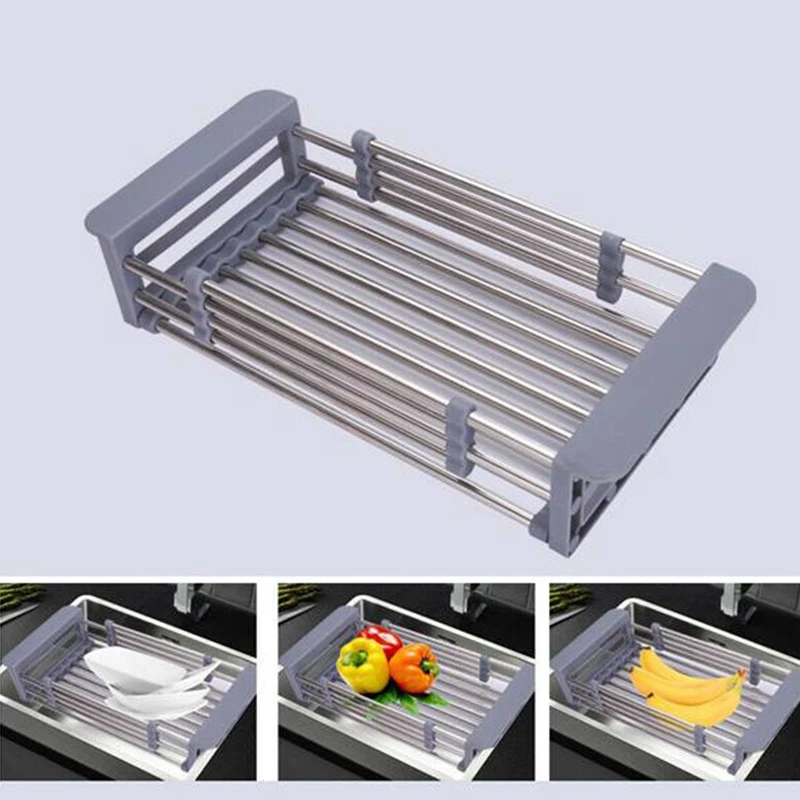 Stainless Steel Adjustable Telescopic Kitchen with Sink, Dish Rack and Drying Rack
Stainless Steel Adjustable Telescopic Kitchen with Sink, Dish Rack and Drying Rack