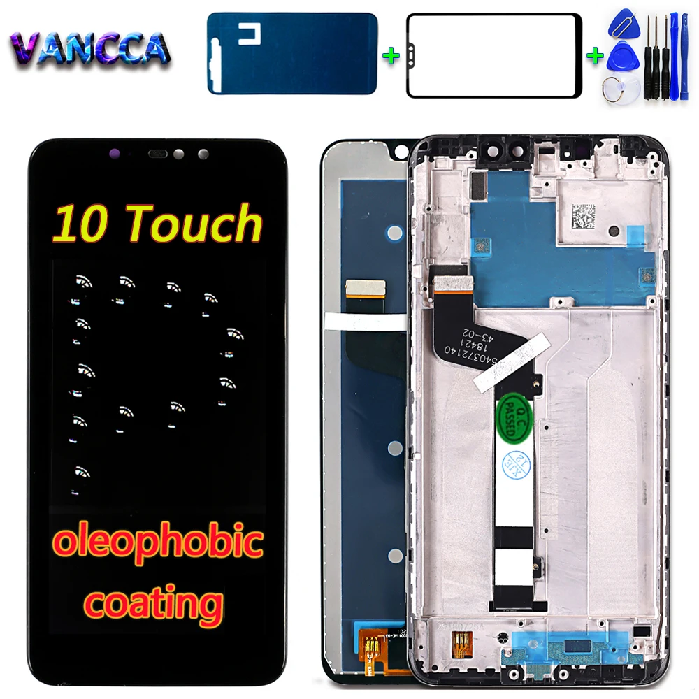Vancca LCD Display For Xiaomi Redmi note 6 pro 6.26 inch Digitizer Assembly Frame Touch screen with Oleophobic Coating 10-Touch
Vancca LCD Display For Xiaomi Redmi note 6 pro 6.26 inch Digitizer Assembly Frame Touch screen with Oleophobic Coating 10-Touch