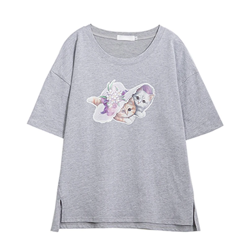 plus size T Shirt Women Summer Tops cartoon print T-Shirt Female Korean Cotton Pink Tshirt Woman Clothes Tee Shirt Femme
plus size T Shirt Women Summer Tops cartoon print T-Shirt Female Korean Cotton Pink Tshirt Woman Clothes Tee Shirt Femme